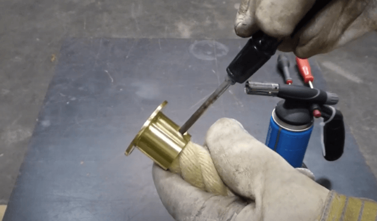 Step 2 how to install brass rope fittings