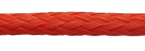 Orange, 16-strand polyethylene duct rope from from RopesDirect