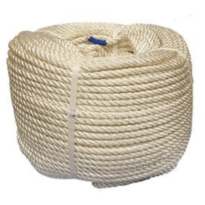 A coil of Nylon rope from Ropes Direct