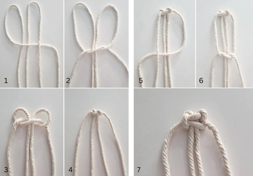 How to make a square knot