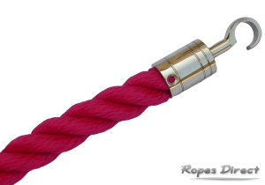 Barrier rope with fitted hook from RopesDirect
