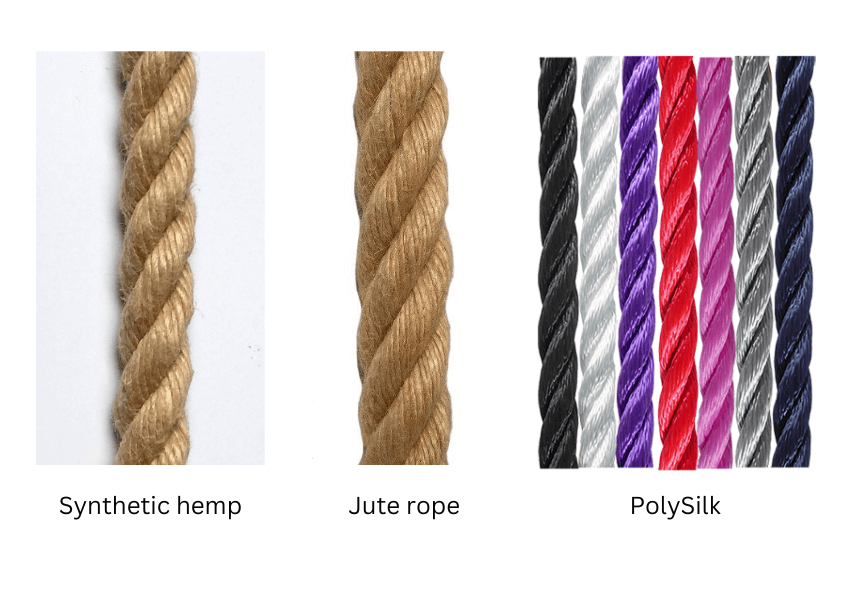 Alternative ropes for making a floral swag
