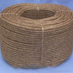 Manila rope coil