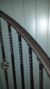 Rope handrail on spiral staircase - image 2