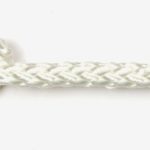 6mm White 8-plait Polyester Rope sold by the metre