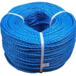Blue polypropylene rope 220m coil from ropes direct