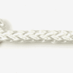 6mm 8-plait white polyester sold by the metre