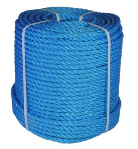 blue polypropylene rope 16mm 220m coil