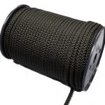 6mm 8-plait black polyester 100m reel