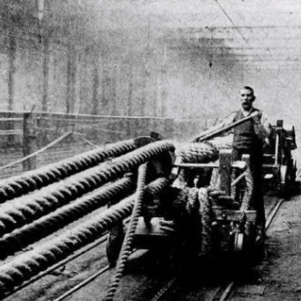 Traditional method of rope manufacture