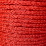 8mm Red Hollow Braid Polyethylene sold by the metre