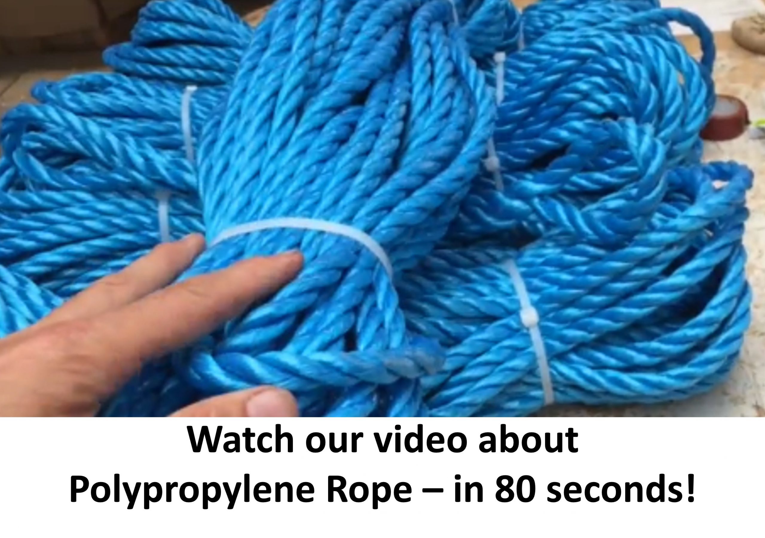 blue poyproylene rope