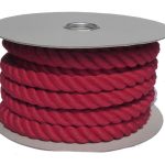 24mm Red PolyCotton Barrier Rope - 24m reel