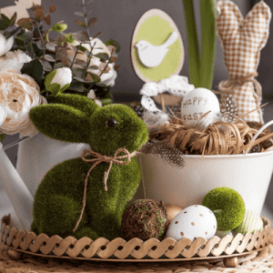 Step 5 how to make an Easter wreath