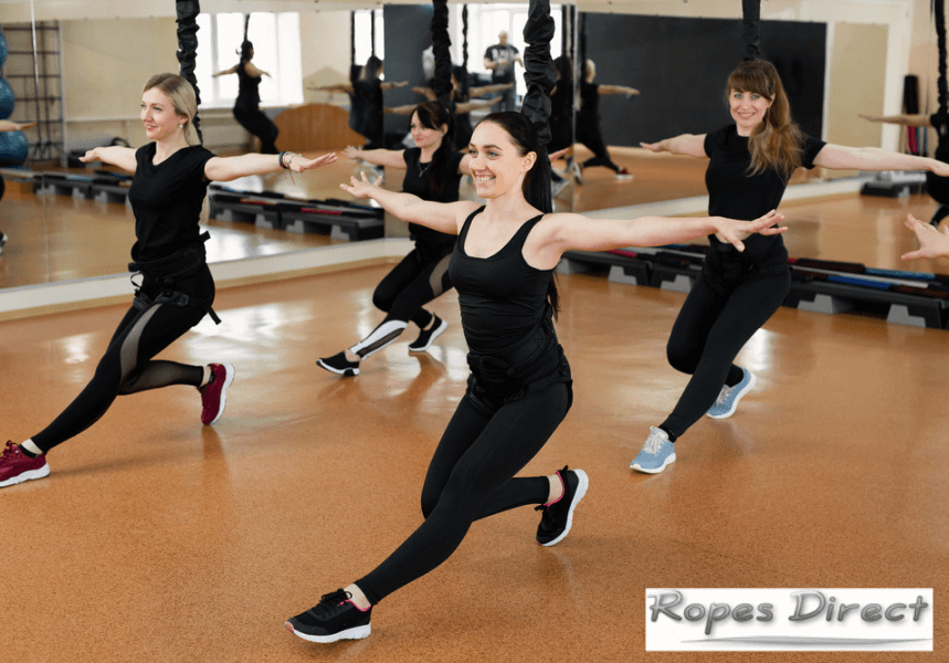 Bungee fitness class