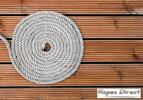 Decking rope for garden decking project