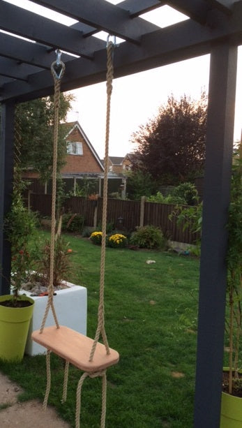 Garden swing bespoke ropes