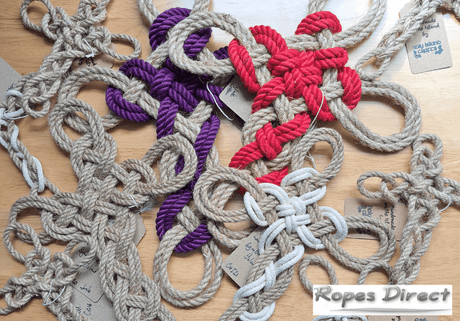 Products made by Holy Island Crafts using our natural ropes
