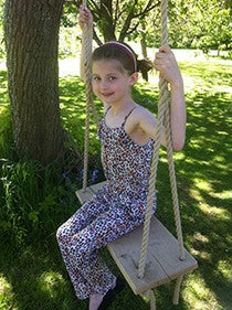 Child on a Ropes Direct oak swing