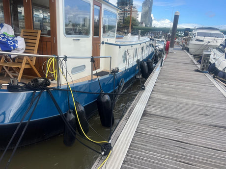 A classy 'polysilk' mooring rope!