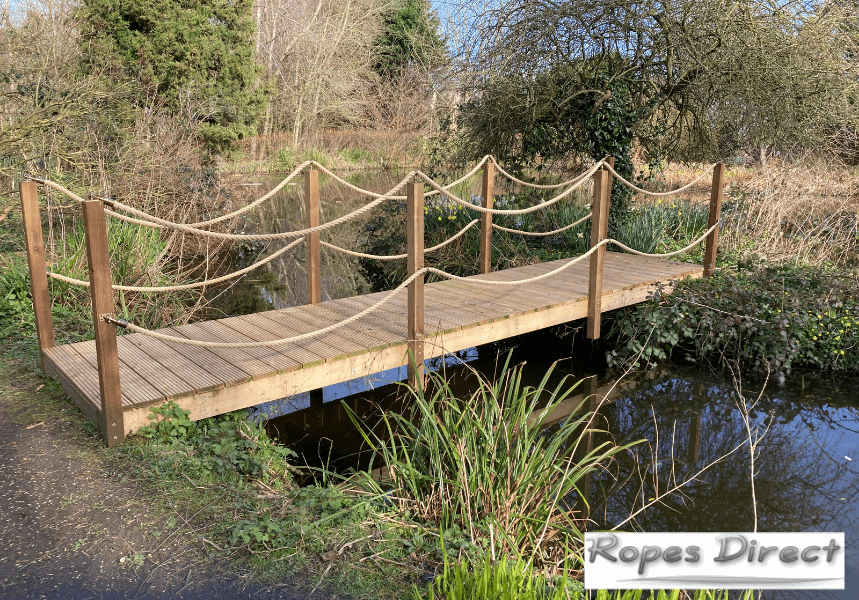 Rope handrail made by previous customer