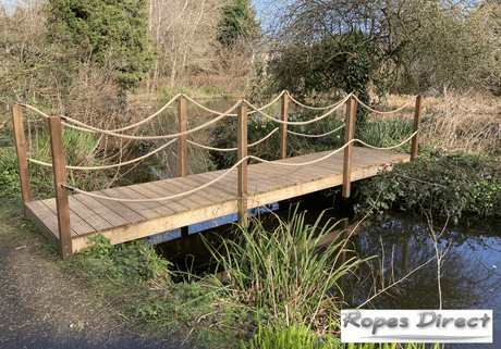 Rope handrail made by previous customer