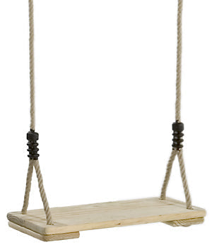 Wooden Swing Seat with adjustable ropes