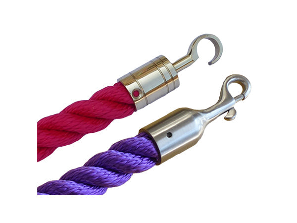 Barrier Ropes with Fitted Hooks
