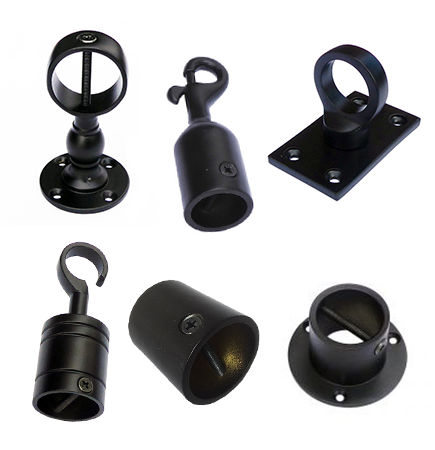 Matt Black Rope Fittings