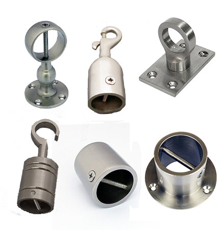 Satin Chrome Rope Fittings