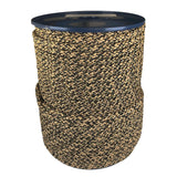Spool of 10mm camouflage braided cord on a plastic reel with a white background