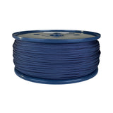 spool of 2mm navy blue braided cord on a plastic reel on a white background