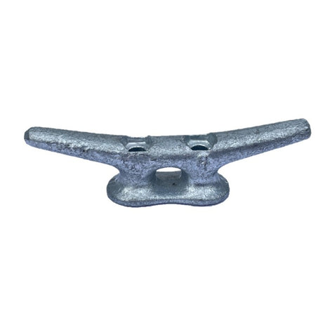 A galvanized steel ship's cleat or bollard for mooring, shown against a plain white background.