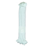 10m Hank of 4mm white braided multicord on a white background