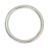 Metallic ring on a white background
