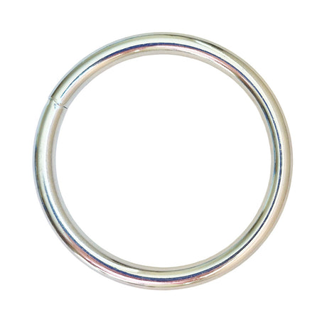 Metallic ring on a white background