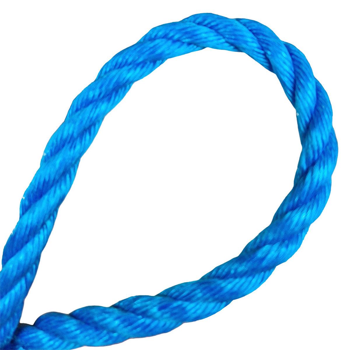 20mm Blue Poly Rope sold by the metre from RopesDirect