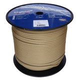 Spool of 8mm Classic Hemp braided rope with a blue Kingfisher label on a white background