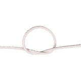 knot of braided cotton cord on a white background