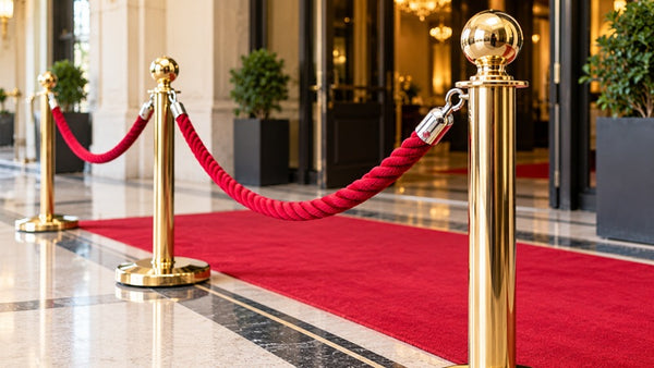 Barrier Rope with Fitted Hooks