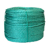 Green rope on a white background