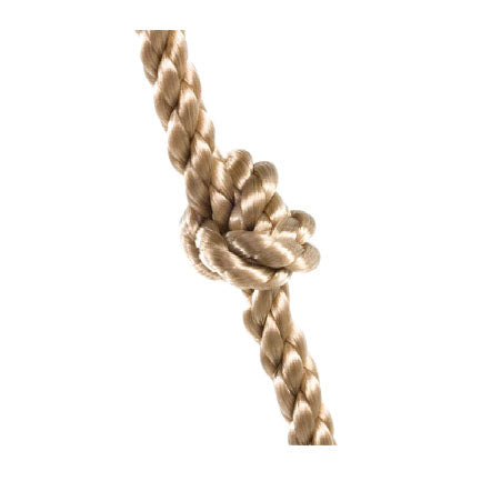 Close-up of the knot used in a climbing rope