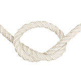 Close-up of 10mm nylon rope in a knot on a white background