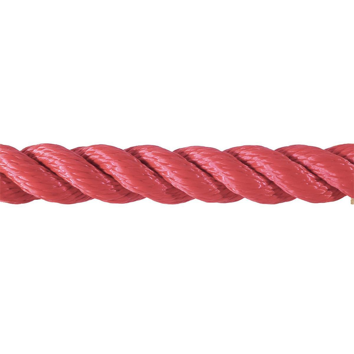 Close-up of a red rope on a white background