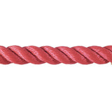 Close-up of a red rope on a white background