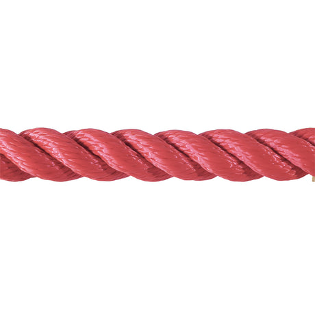 Close-up of a red rope on a white background