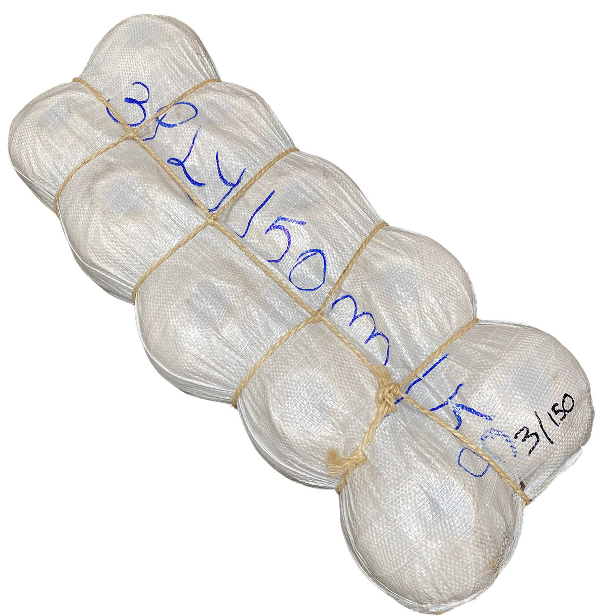 A bale of natural sisal twine 10 balls, shown against a plain white background.