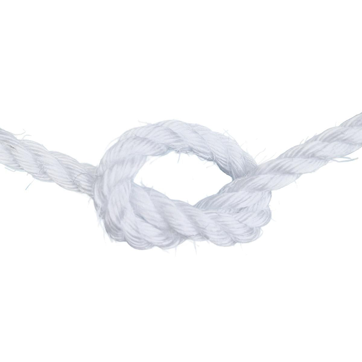 White Shell Rope 18mm White Staplespun Polypropylene Rope | Ropes Direct – RopesDirect