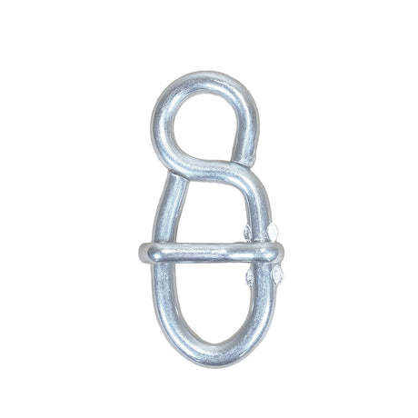 Steel Eight rope adjustor, suitable for 10mm or 12mm ropes. For domestic use and suitable for up to 70kg on a white background.