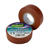 19mm x 20m Brown PVC Electrical Tape